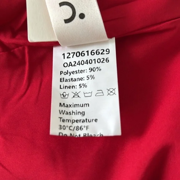 NWT Commense Red V-Neck Sleeveless Short Mini Sheath Dress - Picture 11 of 12